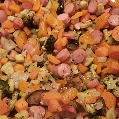 Also added more veggies like carrots, eggplant and zuchini 