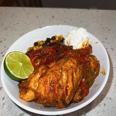 I ended up making the fajita seasoning from scratch and I forgot the avocados but it still came out really good with a little kick to it