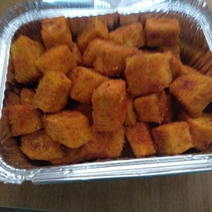 First time my tofu actually came out crispy!! I also doubled the quantities of the garlic and paprika. Tastes great!!
