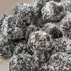 Yummy. Very sweet! I used sunbutter and they were moist enough that I could have added more coco powder to make them a bit more chocolatey.