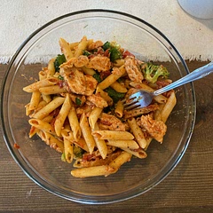 I used a pound of pasta so it needed more sauce. Could use more flavor