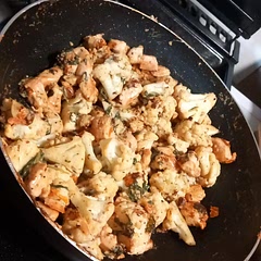 Used cauliflower instead of broccoli as my sister doesn't like it. Cooked the chicken in the pan till it was cooked then added spices and let it brown.

Was tasty and creamy and the perfect meal when it's late.