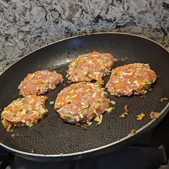 Fell apart when cooking and didn't taste very nice.
We used turkey mince because we couldn't find chicken in the shop, so maybe that's why it didn't work 