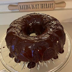 Pretty easy to make. It’s very moist!  It’s lovely with a cup of tea. I’m getting a little burnt out on semi-sweet chocolate ganache I think I may try milk chocolate next time. Enjoy!