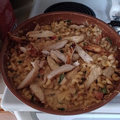 Added sweet peppers instead of sun-dried tomatoes. 