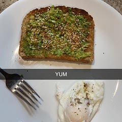 I am now obsessed!!! I added a poached egg to give myself a little more for breakfast but yummy!