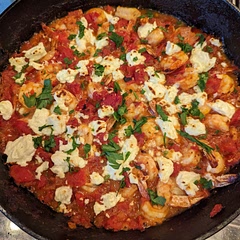 Delicious! Followed recipe, including the brief broiling. shrimp was tender, cheese and sauce were flavorful. Served over pasta