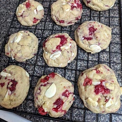 Amazing! Must try! We have a raspberry bush and I keep making these cookies! So easy and so flavourful! You could stuff them with sweet cream cheese and make a raspberry cheesecake cookie.