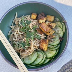 Delicious and perfect for summer. Added some baked tofu.