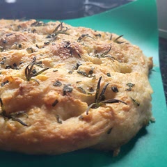 I need to work on my dimpling, but the bread could not have tasted better