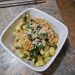 Took a bit longer for zucchini to caramelise. Delicious!