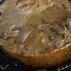 I added cream cheese and extra mushrooms to the sauce came out incredibly
