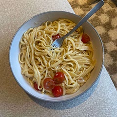 I followed the previous notes and added vegan Parmesan and a quart of veg brother and it’s delicious!
