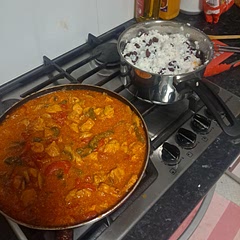 Did mine chunky. Added mushrooms and served with rice and beans. Easy and delicious