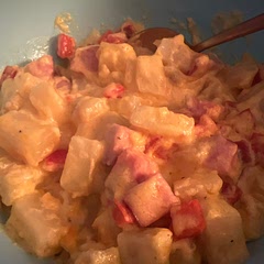 Yummy and easy but takes WAY more than 45 minutes. I cooked mine for just about an hour and a half.