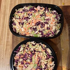 It seemed a little bland and needed some more acid to my taste so I added some lemon into it and it tastes great. I could also suggest cranberries and walnuts if you have and want them.