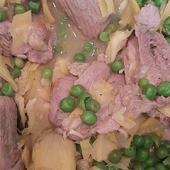 En vez de chuletas he usado filetes de pavo y ha estado bien. En el orden que se dice sale correctamente la comida. 