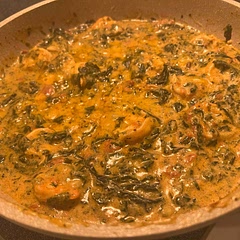 Added sautéed onions and a bit of tomato paste to enhance the flavor. Also added fresh oregano, served over pasta.