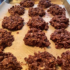 I lowered the sugar and butter by a couple tablespoons each, added salted caramel chocolate chips, and 1/2 cup more oats. Delicious! Made 14 large cookies.