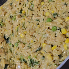 My husband can't get enough of this. The orzo texture is so fun. I gave the recipe to my coworker who has kids that are picky. I'm positive they'll love it too. I used a vegetarian chicken substitute and add more veggies 