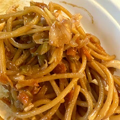 It tasted really good even though we were hesitant to make it. The teriyaki flavor was better than some of the jars of teriyaki we have had. We added chicken. We would probably add a little more water to cook the noodles more.