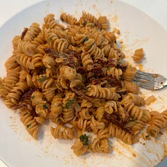 I used parsley instead of rocket. It could go with meat to make it more filling.