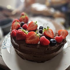 Lovely cake , swapped out dark chocolate for milk as we have young kids , they loved it !