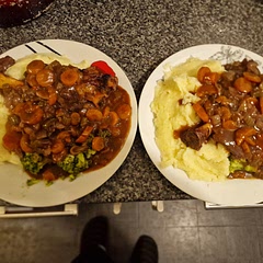 Cooked with mashed potato's and broccoli, so tasty and definitely doing again. Thickened the sauce a little with cornstarch and not flour.  Definitely a favourite