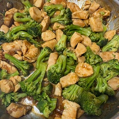 This is a very easy and quick meal the entire family loves. I served over Jasmine rice.