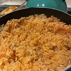 I first followed instructions to make rice first then the minutes and the remainder of the ingredients. I added a little more chicken stock then instructed.