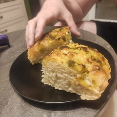 With pesto and garlic, will try another combination next time