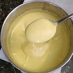 Yum.  The instructions were spot on.  I used olive oil in place of the recommended oil thus the yellow coloring 