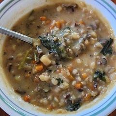 I used spinach instead of kale. Absolutely delicious! Only difficult part is all the knife work lol