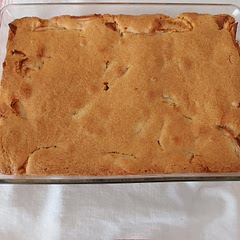 Easy recipe. I made double amount as i had family come. Just as easy and tastes great. I recomend it. Before adding apples i sprinkled a little cinnamon and mixed it with the apples and it tates great.