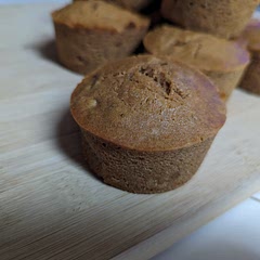The molasses could probably be cut down a bit. When I made these I used the fill molasses and half the brown sugar. The sweetness was right with that but that molasses flavor is a bit overwhelming with that much. 