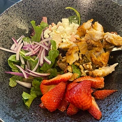 Got this recipe from a Tik Tok (@sammypur) and adapted it a bit. All of the flavors actually work very well together. Would definitely recommend!

PS: I used frozen chicken tenders but you could really use any type of chicken you like