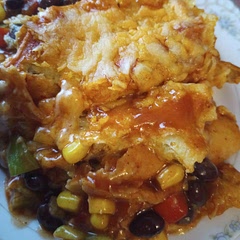 My family loves this recipe. We make it at least once a week. I do add my own homemade taco seasoning to it for extra flavor. My daughter says it almost tastes like tamale. 