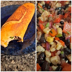 This was SO GOOD! I did not use black eye peas in mine. Instead, I add white corn. Everything else was according to the recipe. I put some in a burrito with cheese and avocado, browned the burrito in a skillet on high with a little oil and ooh!! So good! My husband LOVED it! I will make this again and again. Try it!