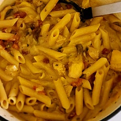 We substituted chicken breat for sausage. Delicious!!