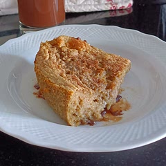 Delicious! Slightly undercooked (needs maybe 25min?) but the runny texture didn't bother me at all :)
