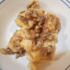 Not as difficult as it sounds. Turned out delicious. I will definitely make this again. Try it with cinnamon or nutmeg sprinkled over top.