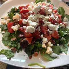 Beautiful salad. I’ve had something similar to this but without the maple syrup or the feta. They add a nice balance to this. Will make again. Not kid friendly. It was too much going on for them.  LOL