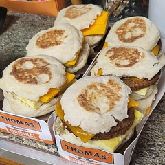 Easy, and came out really good! Made some with veggie sausage patties, some with veggie bacon, and some just egg and cheese in case someone wanted to add a different meat. Everyone loved them!