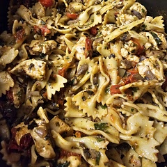 I enjoyed this but did add chicken and topped with parmesan 