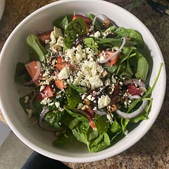 The dressing definitely felt like it had too many poppy seeds in it, I’d probably reduce it to 1 tbsp at most instead of 1 1/2. I added extra Dijon mustard to the dressing also.
