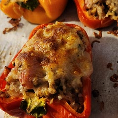 Great go to! 6 YO helped stuff them.
I agree with some that the flavor was lacking so taste the stuffing before adding. The cooking time was fine, but I broiled to get the toasted top. Monterrey Jack Cheese paired well. Extra stuffing was made into meat balls for sub sandwiches. Will definitely keep as a weekly go to.