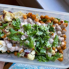 I use some cilantro as I didn’t have parsley and served it on mixed greens. It was excellent. Will make this again for sure! Leftovers packed and ready for tomorrow’s lunch too.