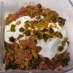 Didn’t follow recipe exactly but turned out great. Topped it with some Greek yogurt and chopped chili pistachios