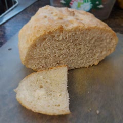 Delicious! 
Now I just want to figure out the ratio for baking in different size loaf tins rather than the bowls..