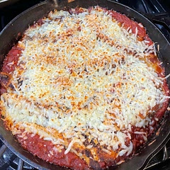 It was so good. My dad said it needed a dash of something sweet but I thought it was great. And I put a bunch of red pepper on my plate to make it extra spicy.